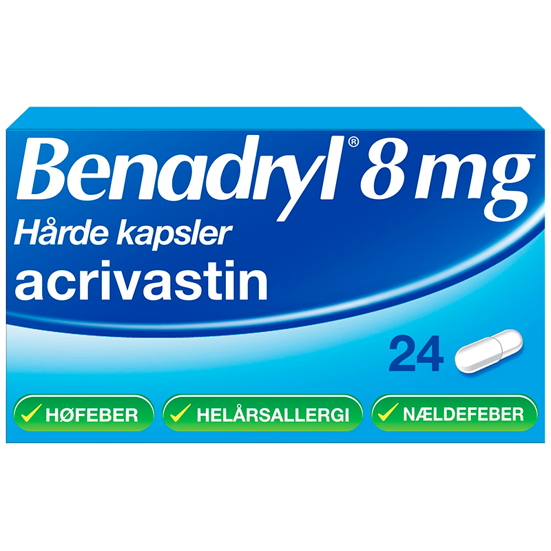 Benadryl Kapsler 8 mg - 24 stk.