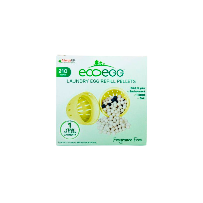 Ecoegg Refill Til Vaskeæg Uden Duft - 210 vaske.