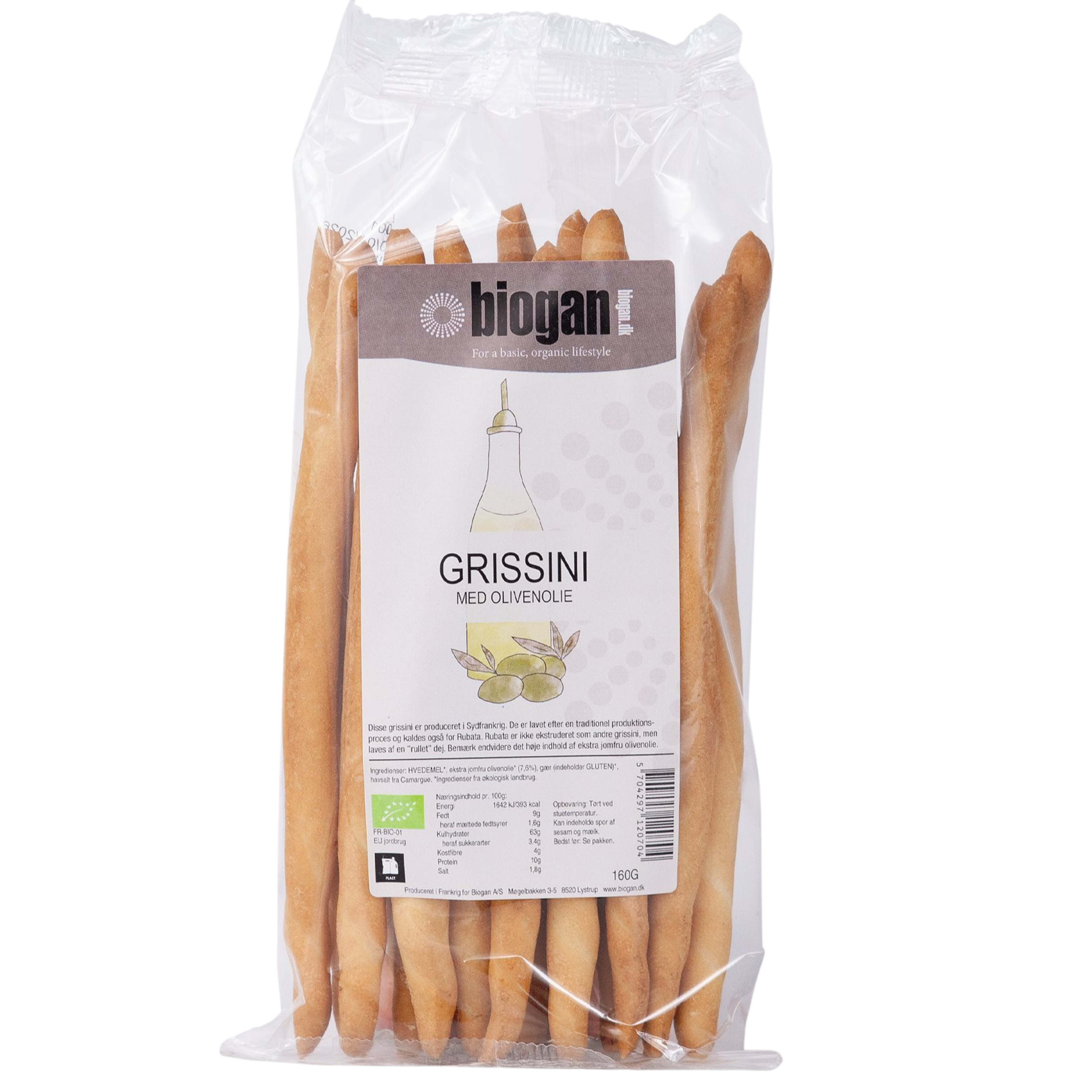 Biogan Grissini Med Olivenolie Ø (160 g)