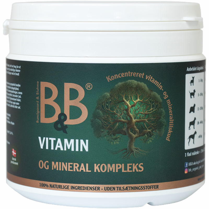 B&B Vitamin & Mineral Kompleks Fodertilskud (300 g)