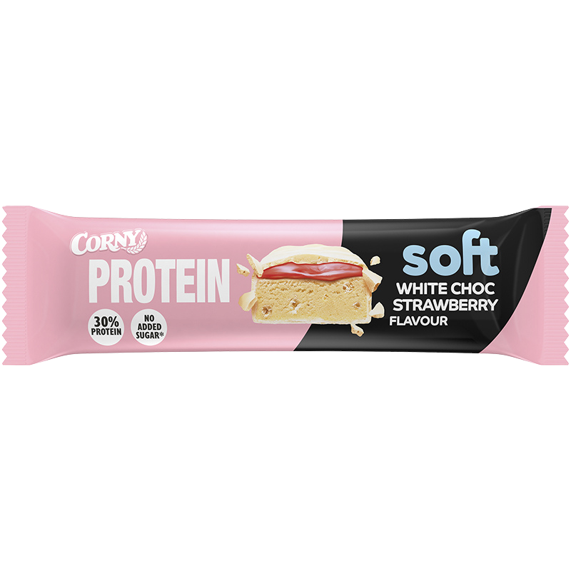 Corny Soft Protein White Chocolate Strawberry (45 g)