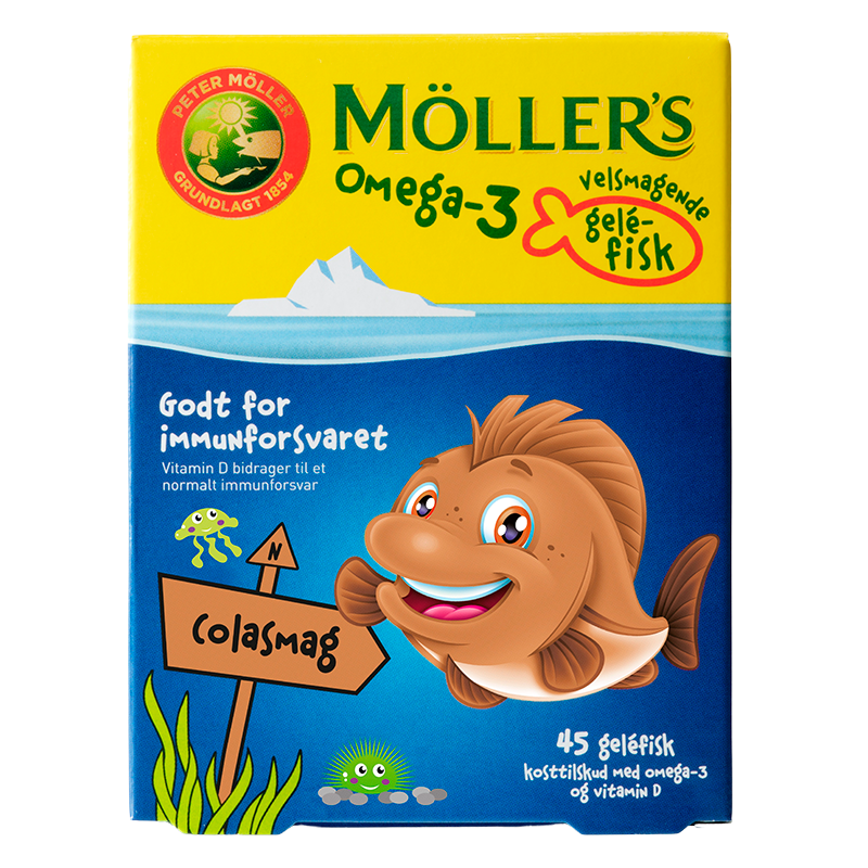 Møllers Geléfisk Colasmag (45 stk)