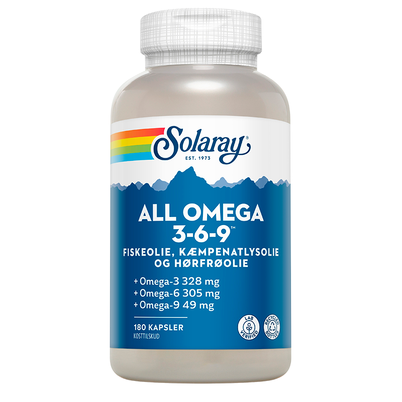 Solaray All Omega 3-6-9 - 180 kaps.